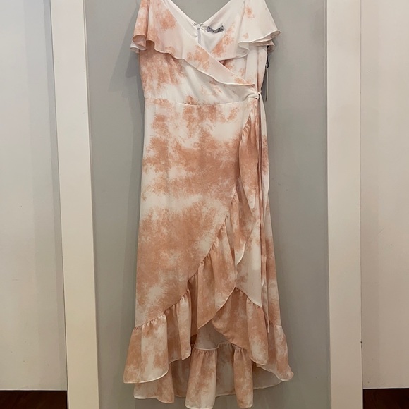 Dex Blush Tie-Dye Hi-Low Dress - Picture 2 of 6